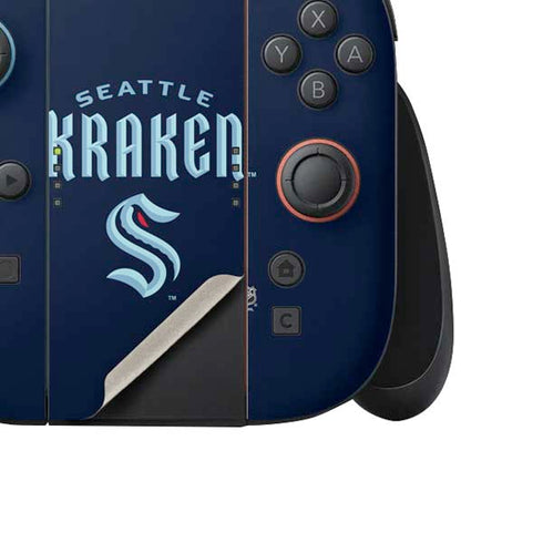 NHL Seattle Kraken Script Nintendo Switch 2 (2025) Joy-Con Controller Skin
