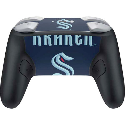 NHL Seattle Kraken Script Nintendo Switch 2 (2025) Pro Controller Skin