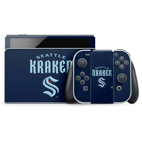 NHL Seattle Kraken Script Nintendo Skins