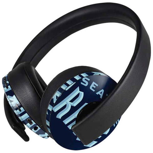NHL Seattle Kraken Script PlayStation 4 Gold Wireless Headset Skin
