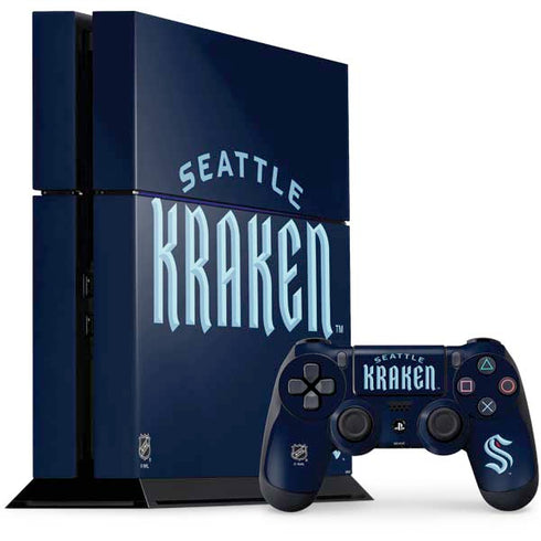 NHL Seattle Kraken Script PlayStation PS4 Skins