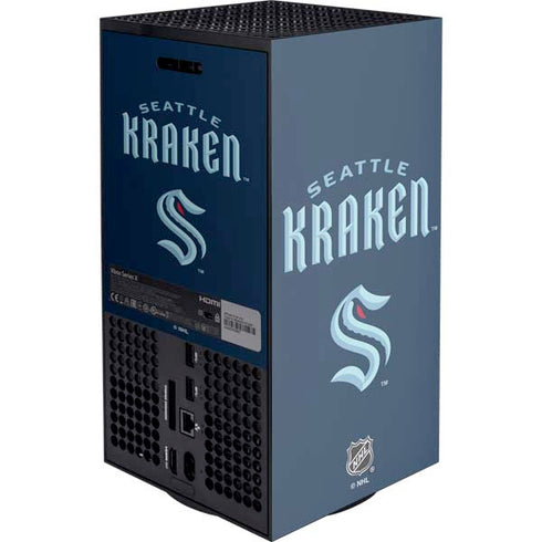 NHL Seattle Kraken Script XBox Series X Digital Edition Console Skin