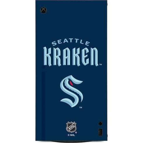 NHL Seattle Kraken Script XBox Series X Digital Edition Console Skin