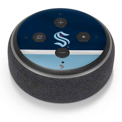 NHL Seattle Kraken Striped Amazon Echo Dot Skin
