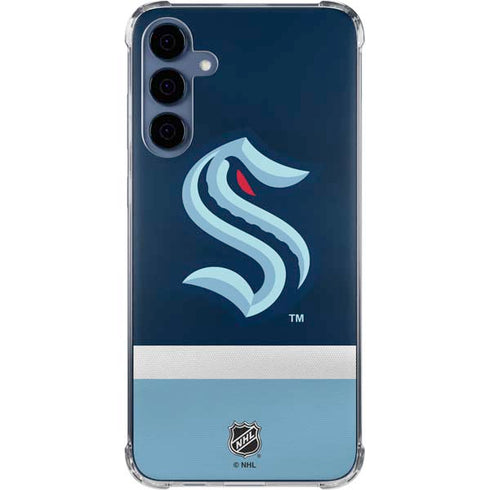 NHL Seattle Kraken Striped Galaxy A35 5G Clear Case