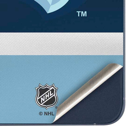 NHL Seattle Kraken Striped Galaxy A35 5G Skin