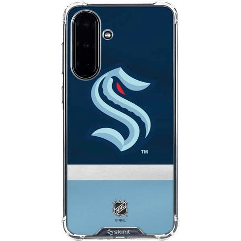 NHL Seattle Kraken Striped Galaxy A36 5G Clear Case