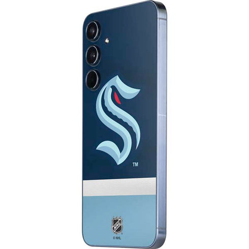 NHL Seattle Kraken Striped Galaxy A55 5G Skin