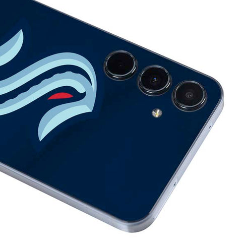 NHL Seattle Kraken Striped Galaxy A55 5G Skin