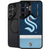 NHL Seattle Kraken Striped Galaxy S25 Kickstand Case