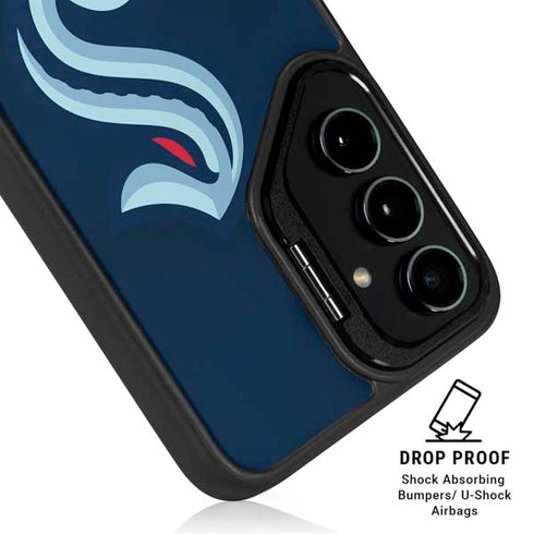NHL Seattle Kraken Striped Galaxy S24 Kickstand Case