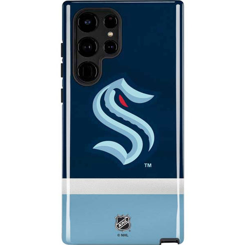 NHL Seattle Kraken Striped Galaxy S25 Ultra Impact Case