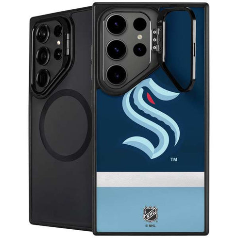 NHL Seattle Kraken Striped Galaxy Cases