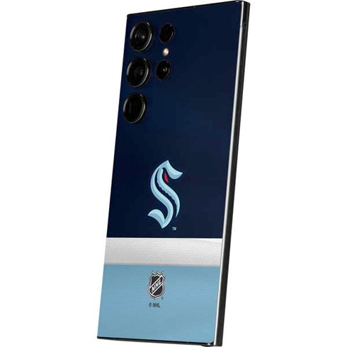 NHL Seattle Kraken Striped Galaxy S25 Ultra Skin