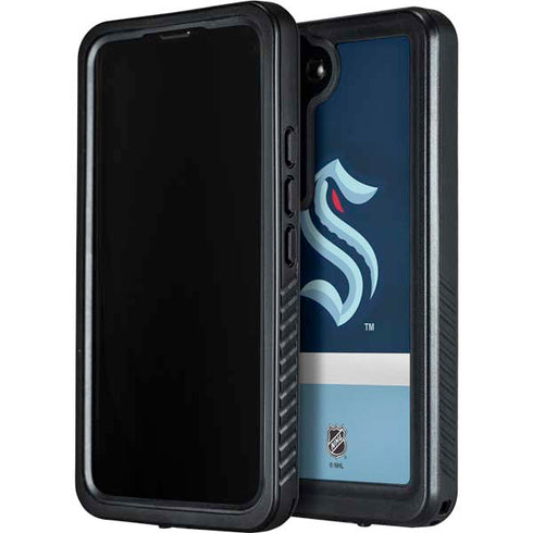 NHL Seattle Kraken Striped Galaxy S24 Waterproof Case