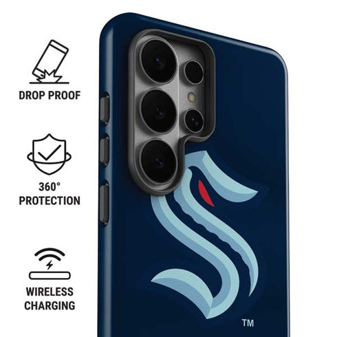 NHL Seattle Kraken Striped Galaxy S26 Ultra Impact Case