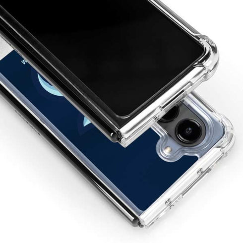 NHL Seattle Kraken Striped Galaxy Z Fold5 5G Clear Case