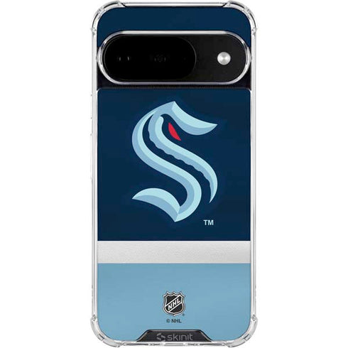 NHL Seattle Kraken Striped Google Pixel 10 Clear Case