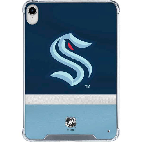 NHL Seattle Kraken Striped iPad 11th Gen (2025) Clear Case