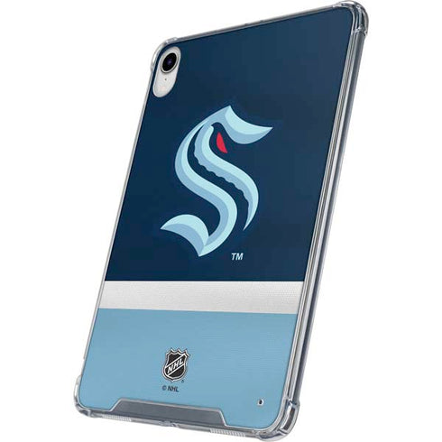NHL Seattle Kraken Striped iPad 11th Gen (2025) Clear Case