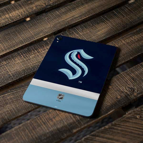 NHL Seattle Kraken Striped Apple iPad Pro Skin