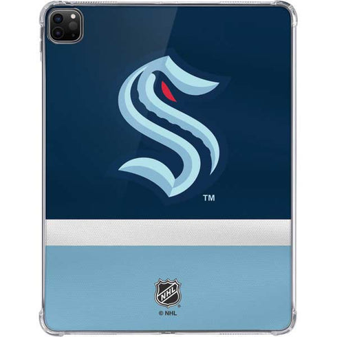 NHL Seattle Kraken Striped iPad Pro 11in (2024) Clear Case