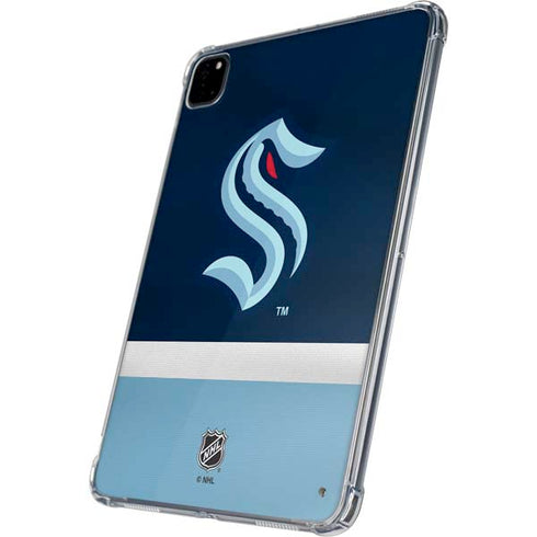 NHL Seattle Kraken Striped iPad Pro 11in (2024) Clear Case