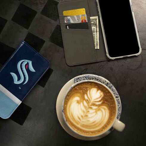 NHL Seattle Kraken Striped iPhone 15 Pro Folio Case