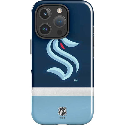 NHL Seattle Kraken Striped iPhone 16 Pro Impact Case