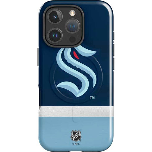 NHL Seattle Kraken Striped iPhone 16 Pro Magsafe Impact Case