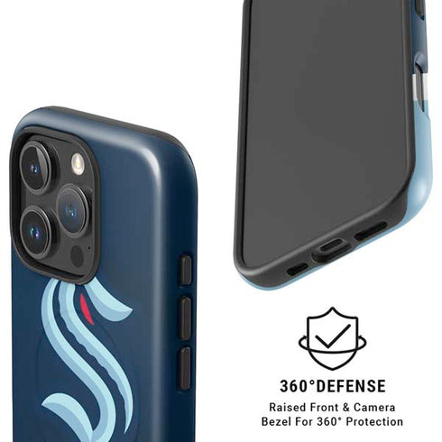 NHL Seattle Kraken Striped iPhone 16 Pro Magsafe Impact Case