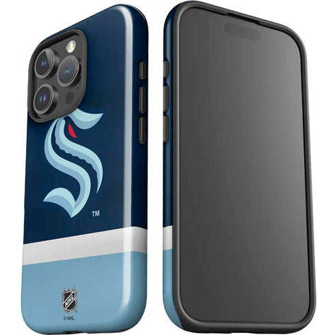 NHL Seattle Kraken Striped iPhone 16 Pro Max Impact Case
