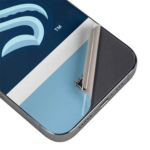 NHL Seattle Kraken Striped iPhone 16 Pro Max Skin