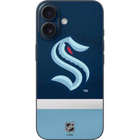NHL Seattle Kraken Striped iPhone 16 Skin