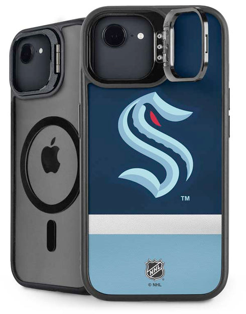 NHL Seattle Kraken Striped iPhone 16e Kickstand Case