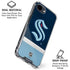 NHL Seattle Kraken Striped iPhone 16e Clear Case