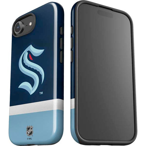 NHL Seattle Kraken Striped iPhone 16e Impact Case
