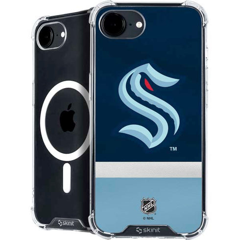 NHL Seattle Kraken Striped iPhone 16e MagSafe Case