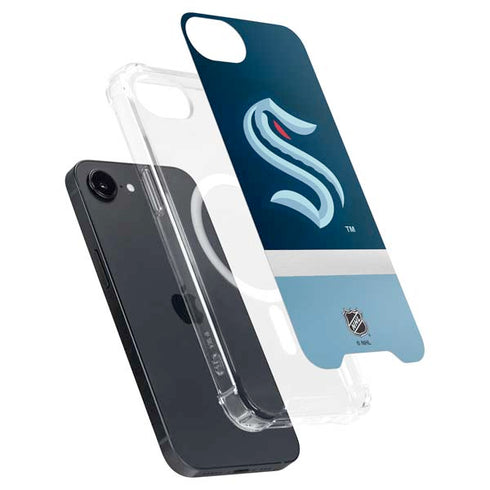NHL Seattle Kraken Striped iPhone 16e MagSafe Case