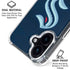 NHL Seattle Kraken Striped iPhone 17 Clear Case