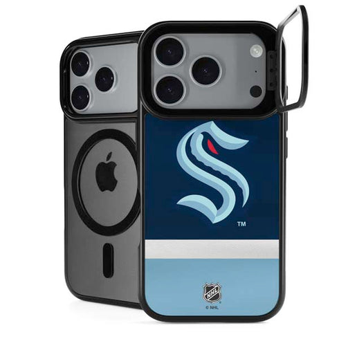 NHL Seattle Kraken Striped iPhone 18 Pro Kickstand Case