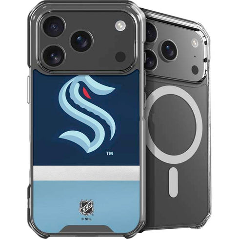 NHL Seattle Kraken Striped iPhone 18 Pro MagSafe Case