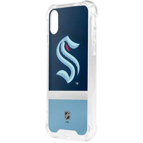 NHL Seattle Kraken Striped iPhone XS Clear Case