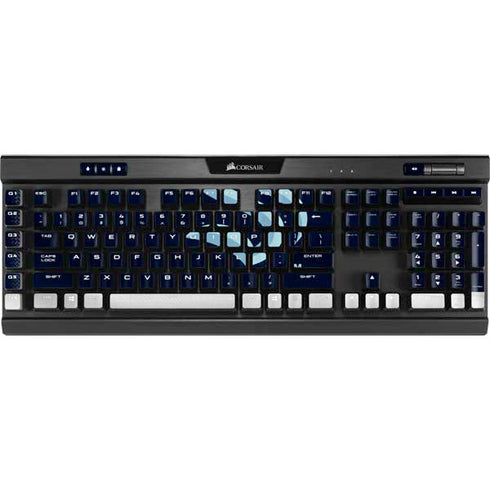 NHL Seattle Kraken Striped K95 RGB PLATINUM Mechanical Gaming Keyboard Skin