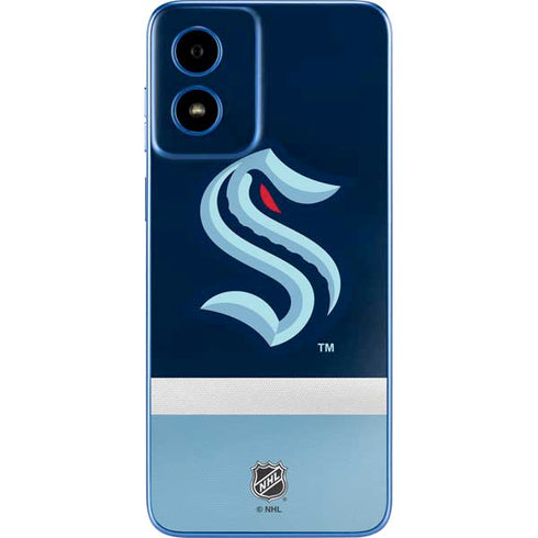 NHL Seattle Kraken Striped Moto G Play 4G (2024) Skin