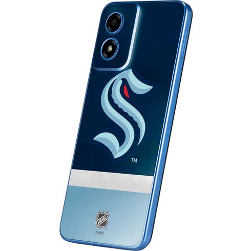 NHL Seattle Kraken Striped Moto G Play 4G (2024) Skin