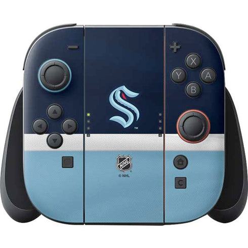 NHL Seattle Kraken Striped Nintendo Skins