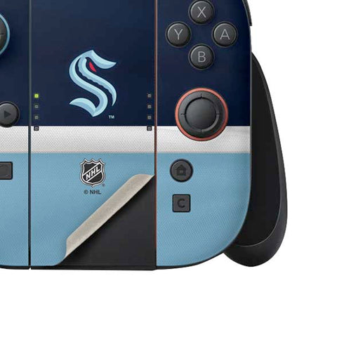 NHL Seattle Kraken Striped Nintendo Switch 2 (2025) Joy-Con Controller Skin