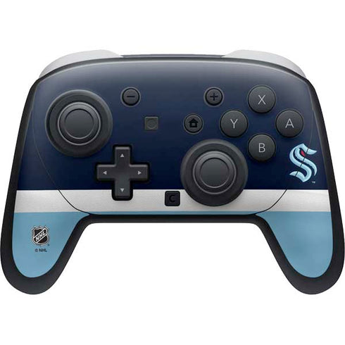 NHL Seattle Kraken Striped Nintendo Switch 2 (2025) Pro Controller Skin