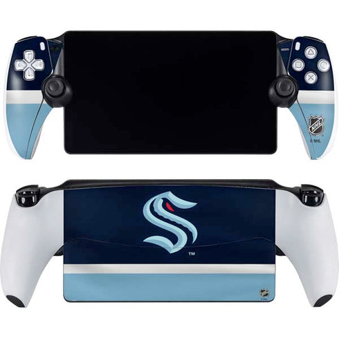 NHL Seattle Kraken Striped PlayStation Portal Remote Player Skin